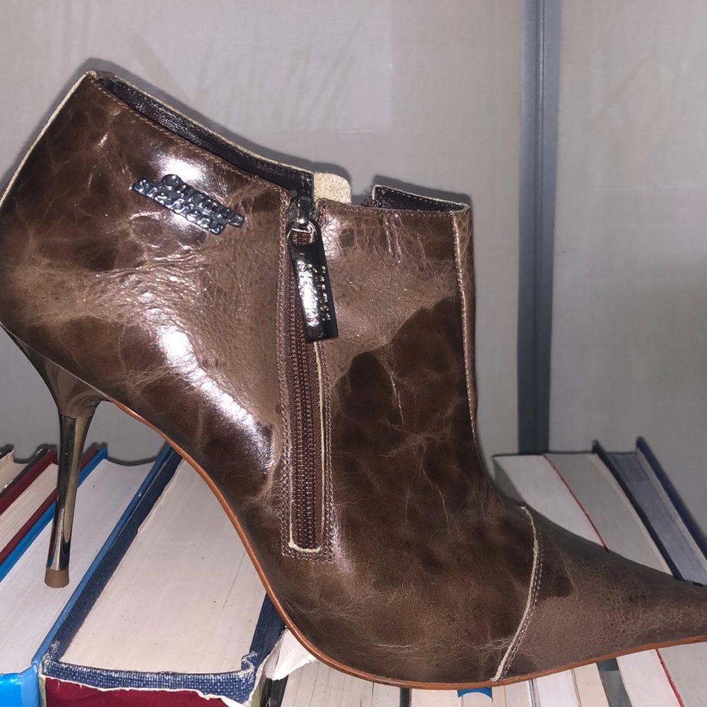 CARMEN STEFFENS Brown leather Booties